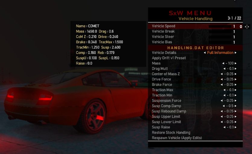Vehicle Handling