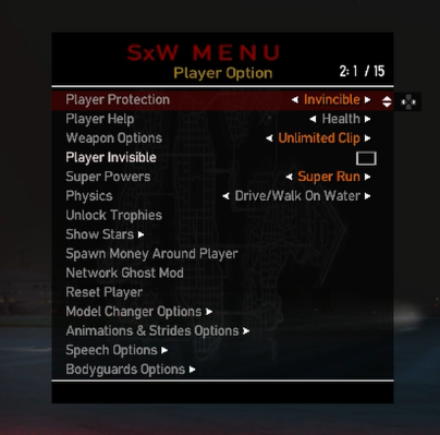 Player Options